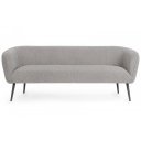 VANELLE design boucle kanapé - 175cm- szürke/fehér