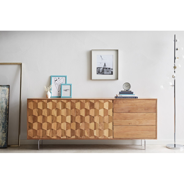 FEVON prémium akác komód - 175cm - natúr bútor