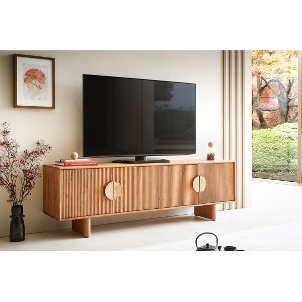 SURIMU prémium akác TV-szekrény - 175/200/240cm bútor