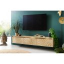 CIRCULO prémium mangófa fali TV-szekrény - 175/220cm