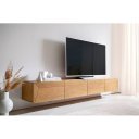 KENNEDY prémium akác fali TV-szekrény - 220cm