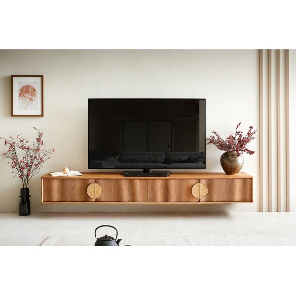 SURIMU prémium akác fali TV-szekrény - 175/200/240cm bútor