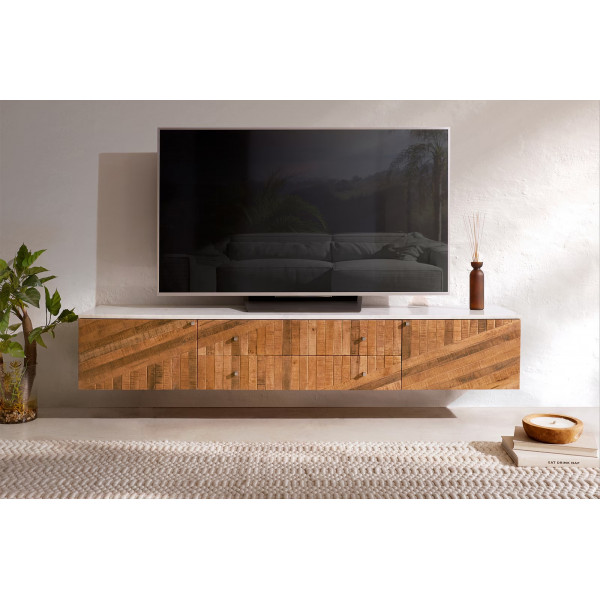 ROSSETTI prémium mangófa fali TV-szekrény - 175/200cm bútor