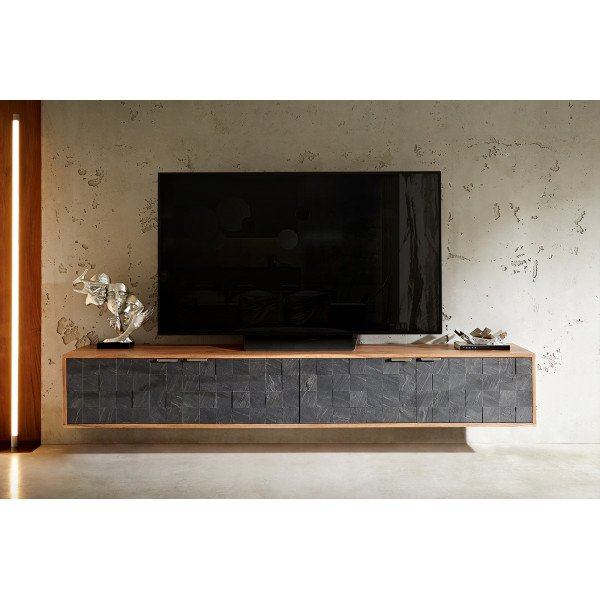 MARLOWE prémium akác fali TV-szekrény - 200/220cm bútor