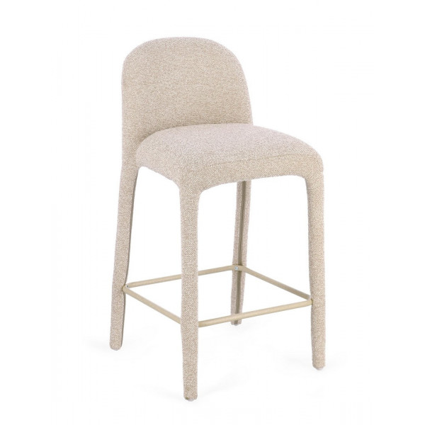 NOVERA modern boucle bárszék - beige/terrakotta/szürke/zöld BIZZOTTO