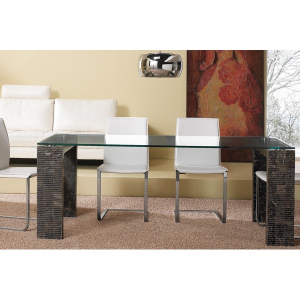 ROCCIA kő dekor design étkezőasztal 180/200cm