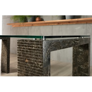 ROCCIA kő dekor design étkezőasztal 180/200cm