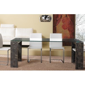 ROCCIA kő dekor design étkezőasztal 180/200cm STONES