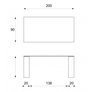 ROCCIA kő dekor design étkezőasztal 180/200cm