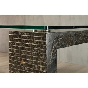 ROCCIA kő dekor design étkezőasztal 180/200cm