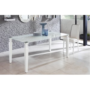 GLAMOUR design üveg étkezőasztal STONES