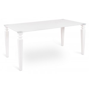 GLAMOUR design üveg étkezőasztal