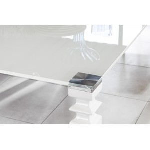 GLAMOUR design üveg étkezőasztal