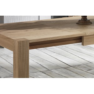 LEGNO natur tölgyfa dekor bővíthető étkezőasztal