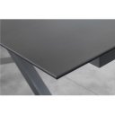 CERAMICA X szürke kerámia lapos bővíthető design étkezőasztal