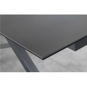 CERAMICA X szürke kerámia lapos bővíthető design étkezőasztal