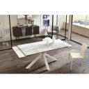 CERAMICA X márvány kerámia lapos bővíthető design étkezőasztal