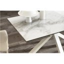 CERAMICA X márvány kerámia lapos bővíthető design étkezőasztal