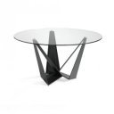 ARTISTIC design kerek étkezőasztal - 150cm - fekete