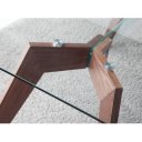 ROGER modern üveg étkezőasztal - 150cm
