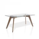 ROGER modern üveg étkezőasztal - 150cm