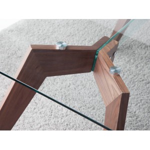 ROGER modern üveg étkezőasztal - 150cm