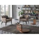 SIMONE design dohányzóasztal - dió