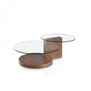 SIMONE design dohányzóasztal - dió