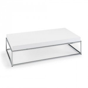 PLAIN design dohányzóasztal - fehér - 123cm ANGEL CERDA