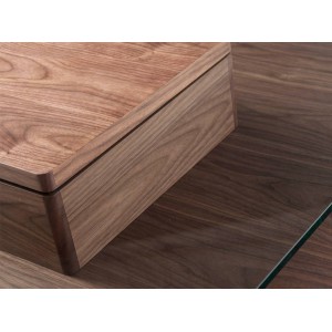 GOMEZ design dohányzóasztal - dió