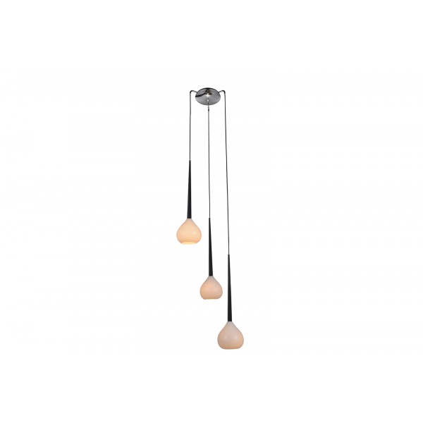 GOCCIA III design üveg függőlámpa - fehér
