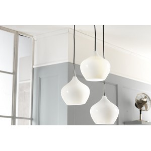 GOCCIA III design üveg függőlámpa - fehér