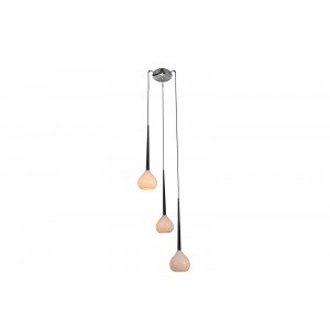 GOCCIA III design üveg függőlámpa - fehér STONES