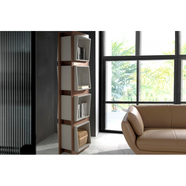 JAZZ design polc - 200cm - szürke/dió JAZZ design polc - 200cm - szürke/dió