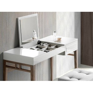 PANDORA design fésülködőasztal - szürke/dió