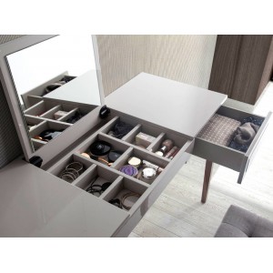 PANDORA design fésülködőasztal - szürke/dió