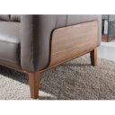 PEDRAZA prémium  bőr kanapé - 2 személyes - szürke