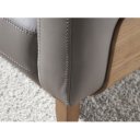 PEDRAZA prémium  bőr kanapé - 2 személyes - szürke