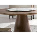 FAUSTO design kerek étkezőasztal - dió