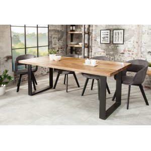 IRON CRAFT mangófa étkezőasztal - natúr - 160/180/200cm INVICTA