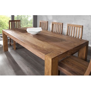 MAKASSAR NATUR tömör rózsafa étkezőasztal 200 cm INVICTA