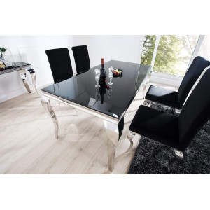 MODERN BAROCK design étkezőasztal - fekete -180cm