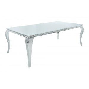 MODERN BAROCK design étkezőasztal - ezüst - 180cm