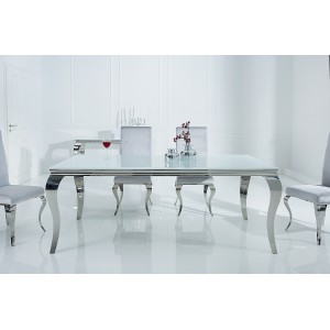 MODERN BAROCK design étkezőasztal - ezüst - 180cm INVICTA