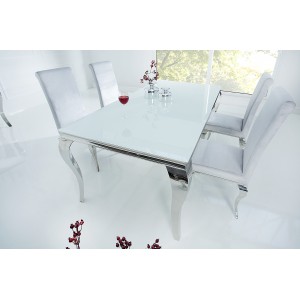 MODERN BAROCK design étkezőasztal - ezüst - 180cm