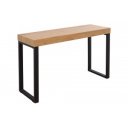 OAK design íróasztal - tölgy/fekete