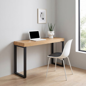SLATE modern íróasztal/ konzolasztal 120 cm – tölgy / fekete INVICTA