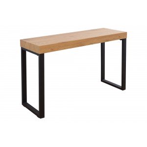 SLATE modern íróasztal/ konzolasztal 120 cm – tölgy / fekete INVICTA