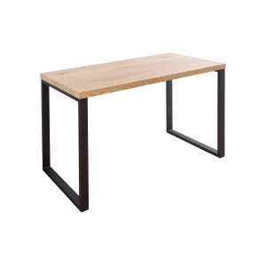 SLATE modern íróasztal 120 cm – tölgy / fekete INVICTA