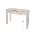 CUBIC rózsafa konzolasztal/íróasztal - 100cm